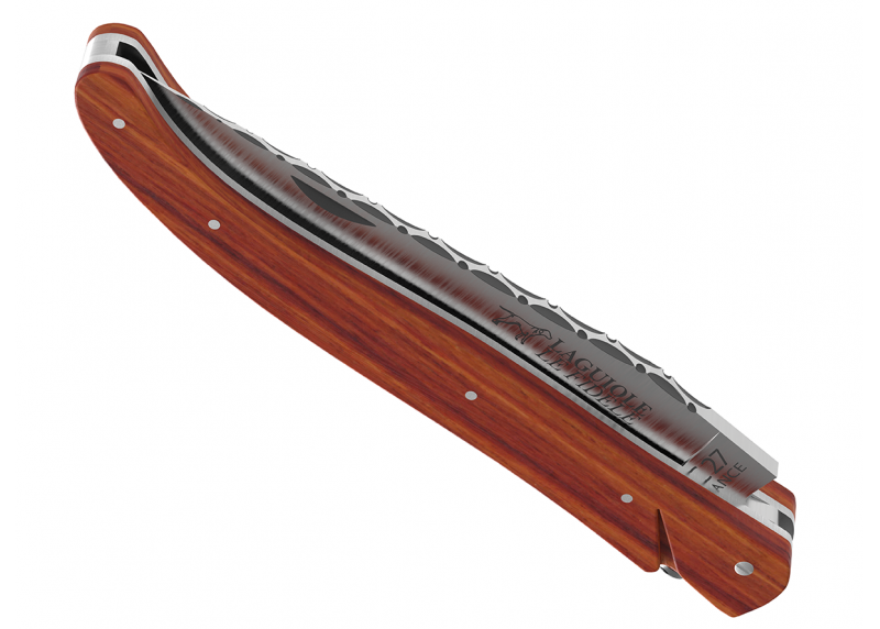 Couteau Laguiole ressort forgé Plein Manche en bois de rose