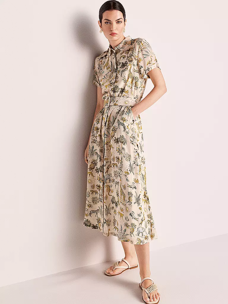 RIANI Hemdblusenkleid creme