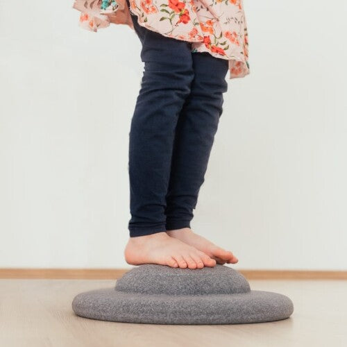 Stapelstein balance board grijs