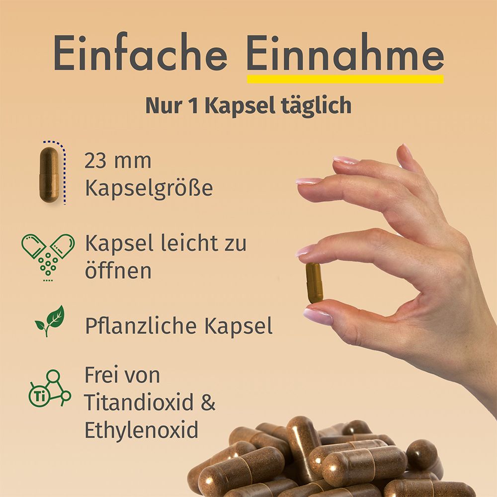GREEN NATURALS Schwarzer Knoblauch 600 mg hochdosiert vegan