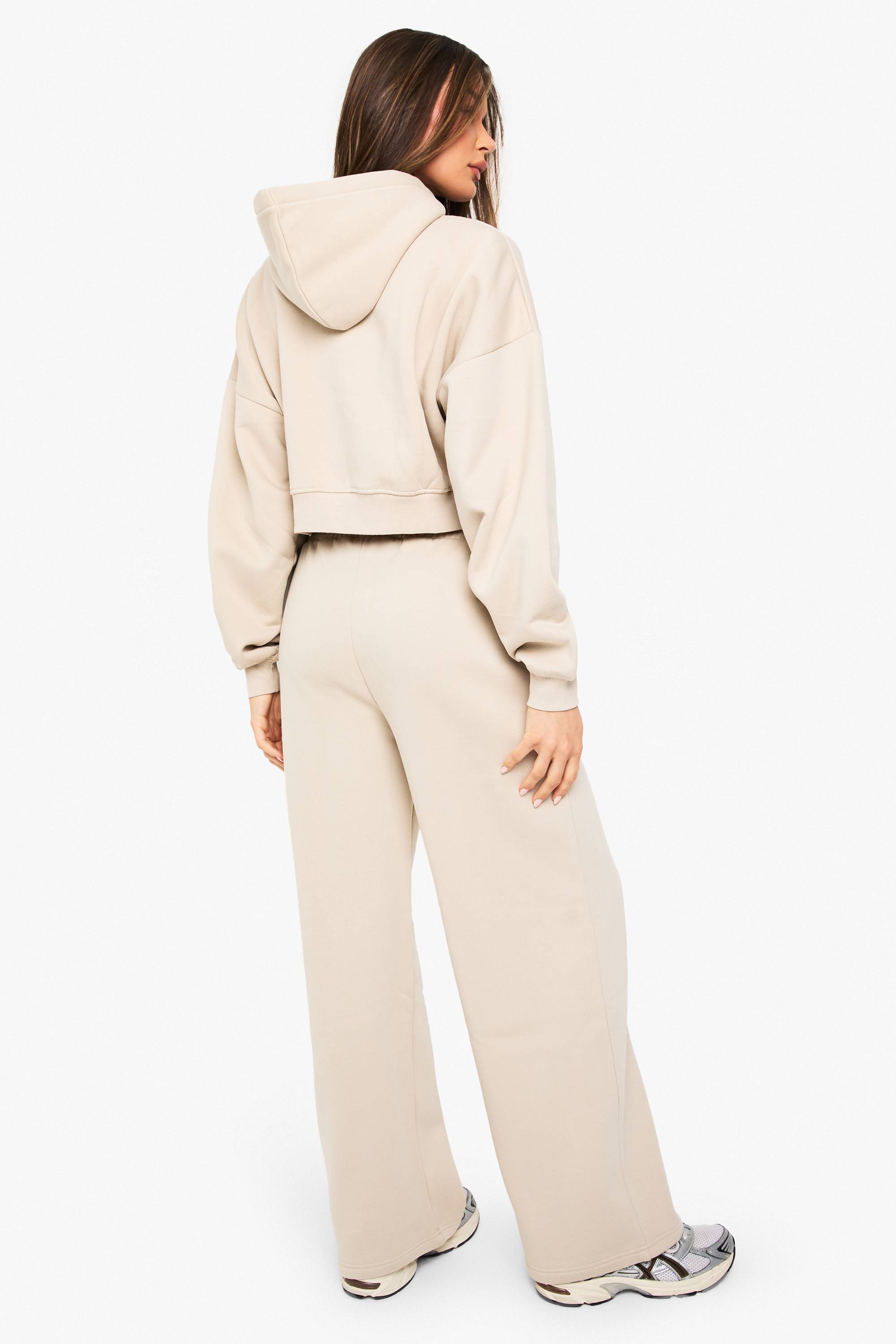 boohoo Jogger droit avec détails pintuck