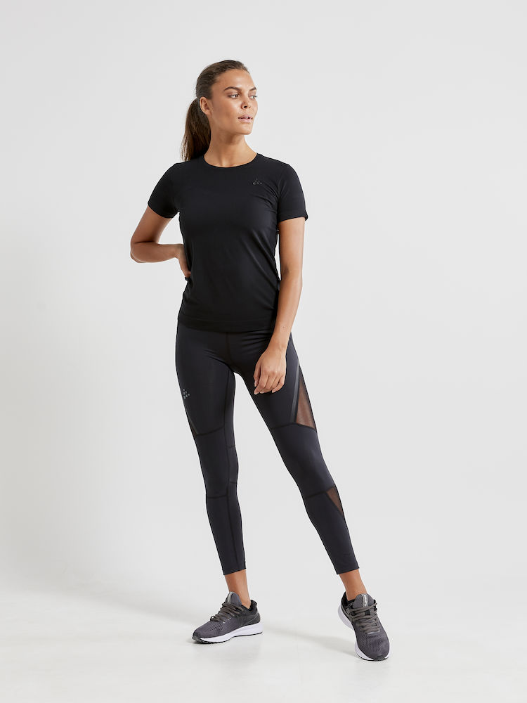 Craft Fuseknit Light RN Women kortærmet trøje sort
