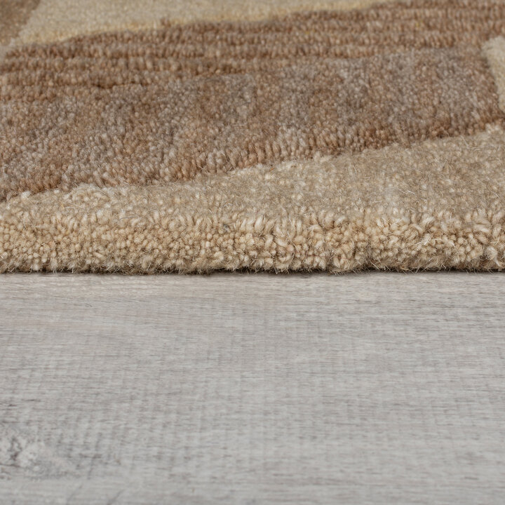 Abstract wollen vloerkleed - Anko Beige