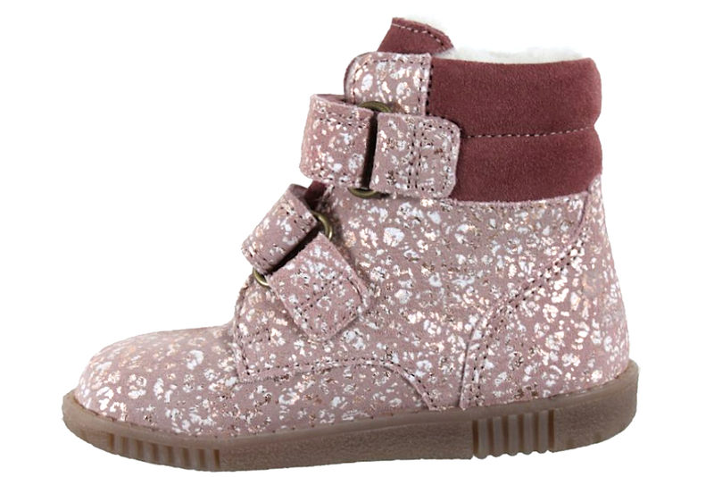 BUNDGAARD RABBIT STRAP TEX STØVLE I ROSA RUSKIND