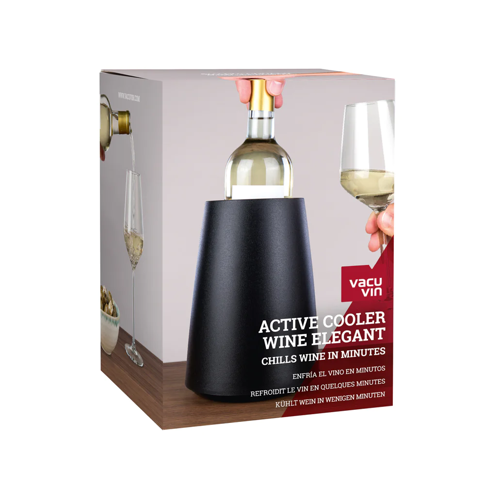 Seau refroidisseur à vin noir Vacu vin
