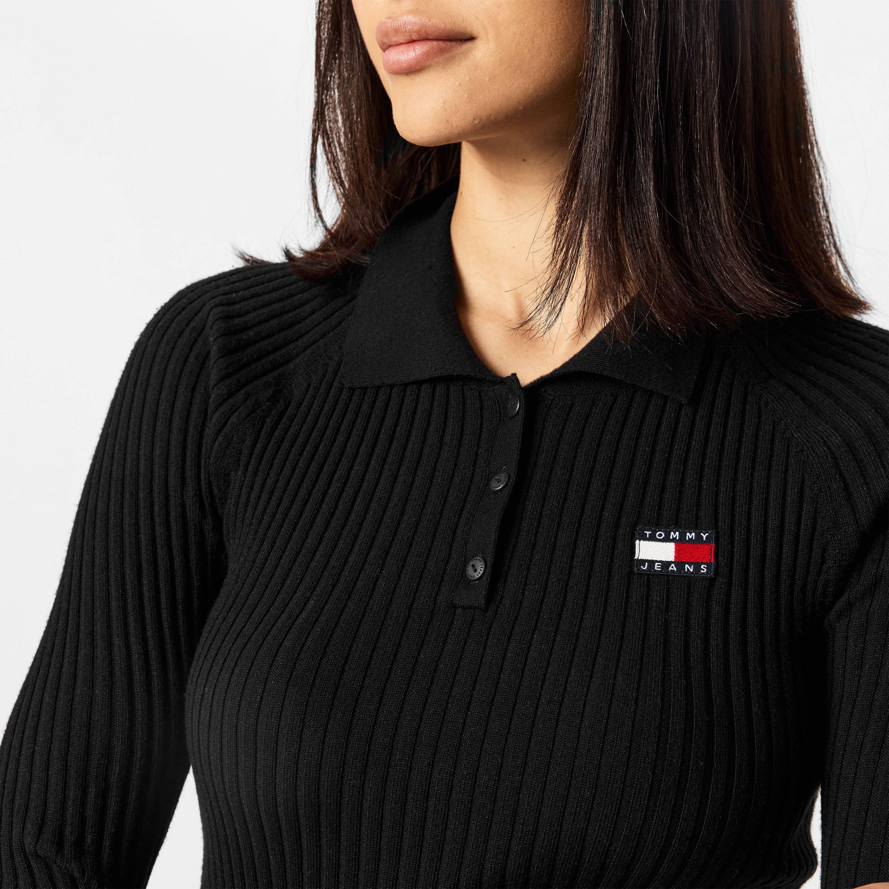Tommy Jeans Collar Badge Rib Pullover Sweater
