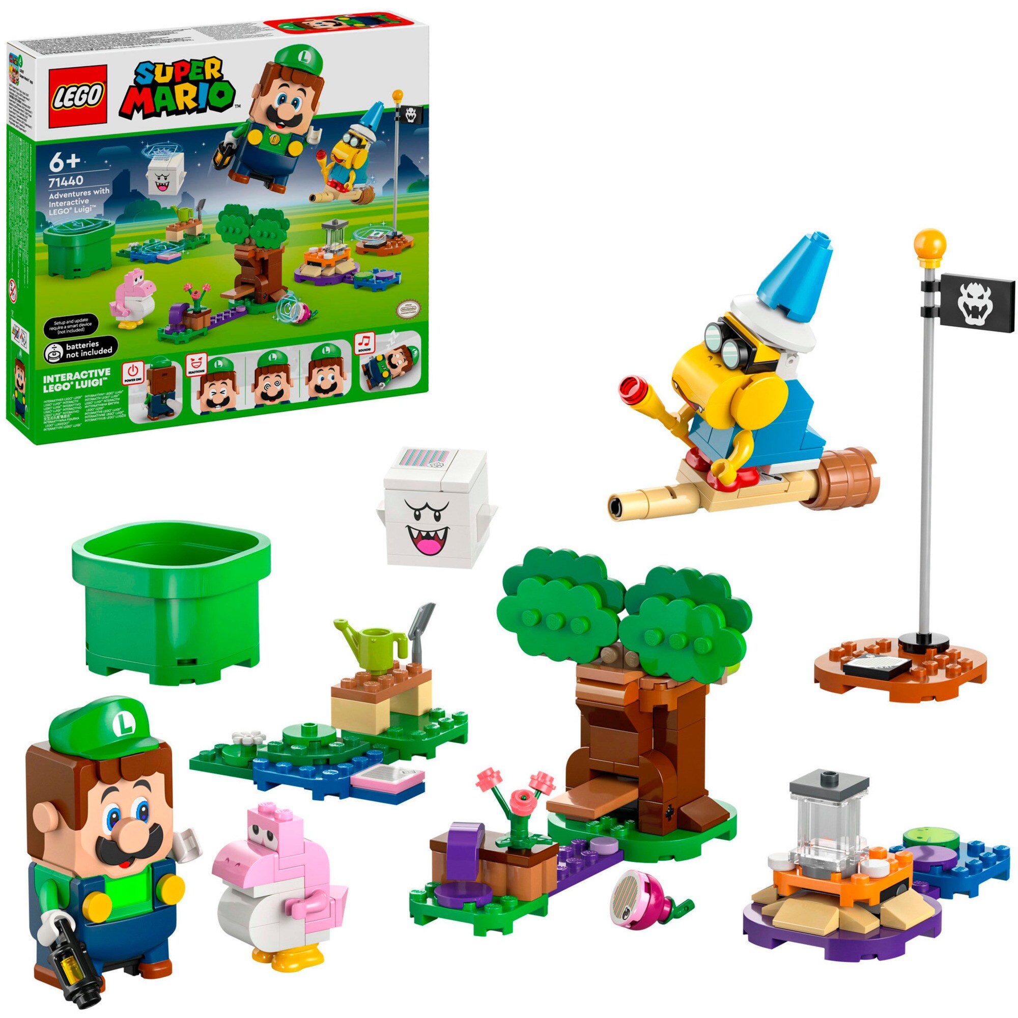 LEGO Konstruktionsspielzeug Super Mario Abenteuer mit dem interaktiven LEGO Luigi