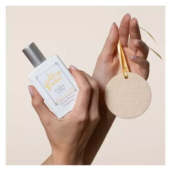 Conjunto de presente com perfume Frangipani T.LeClerc 50ml e cerâmica perfumada - Frangipani