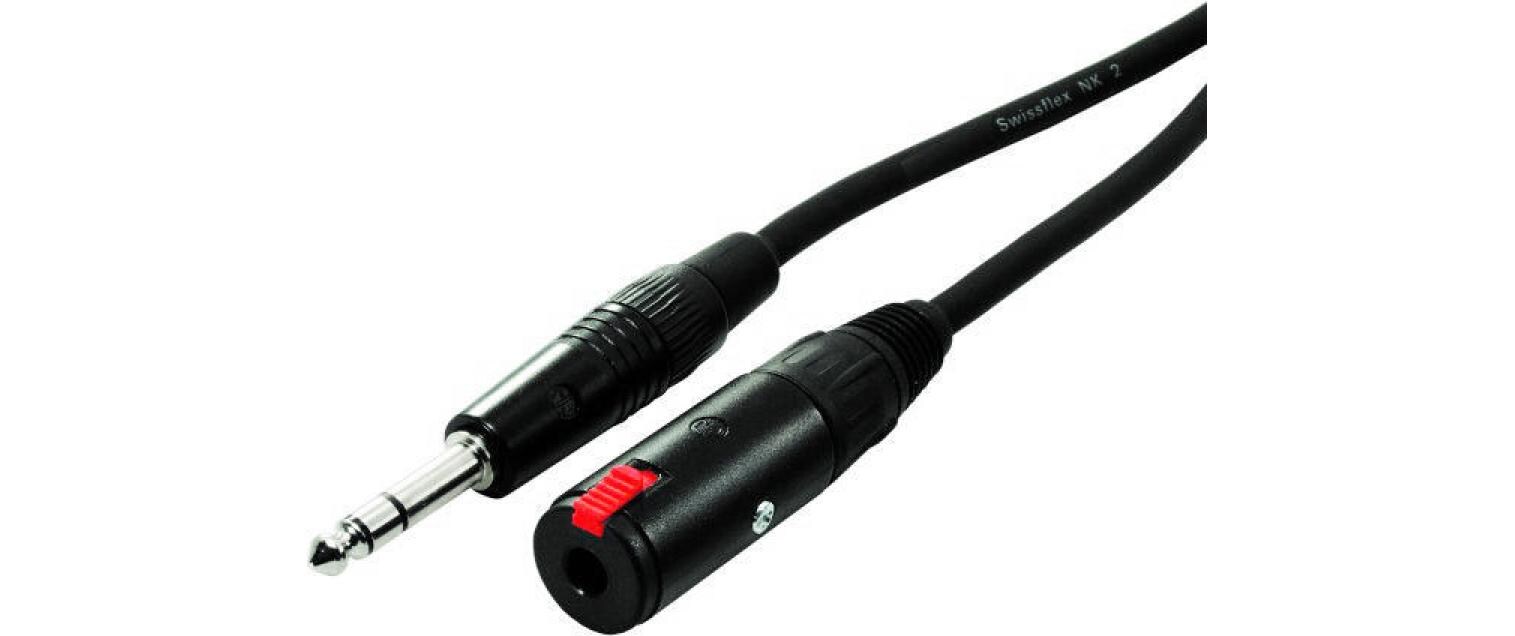 Audio-Kabel NKK10-BL 6.3 mm Klinke - 6.3 mm Klinke 10 mVerlängerungskabel