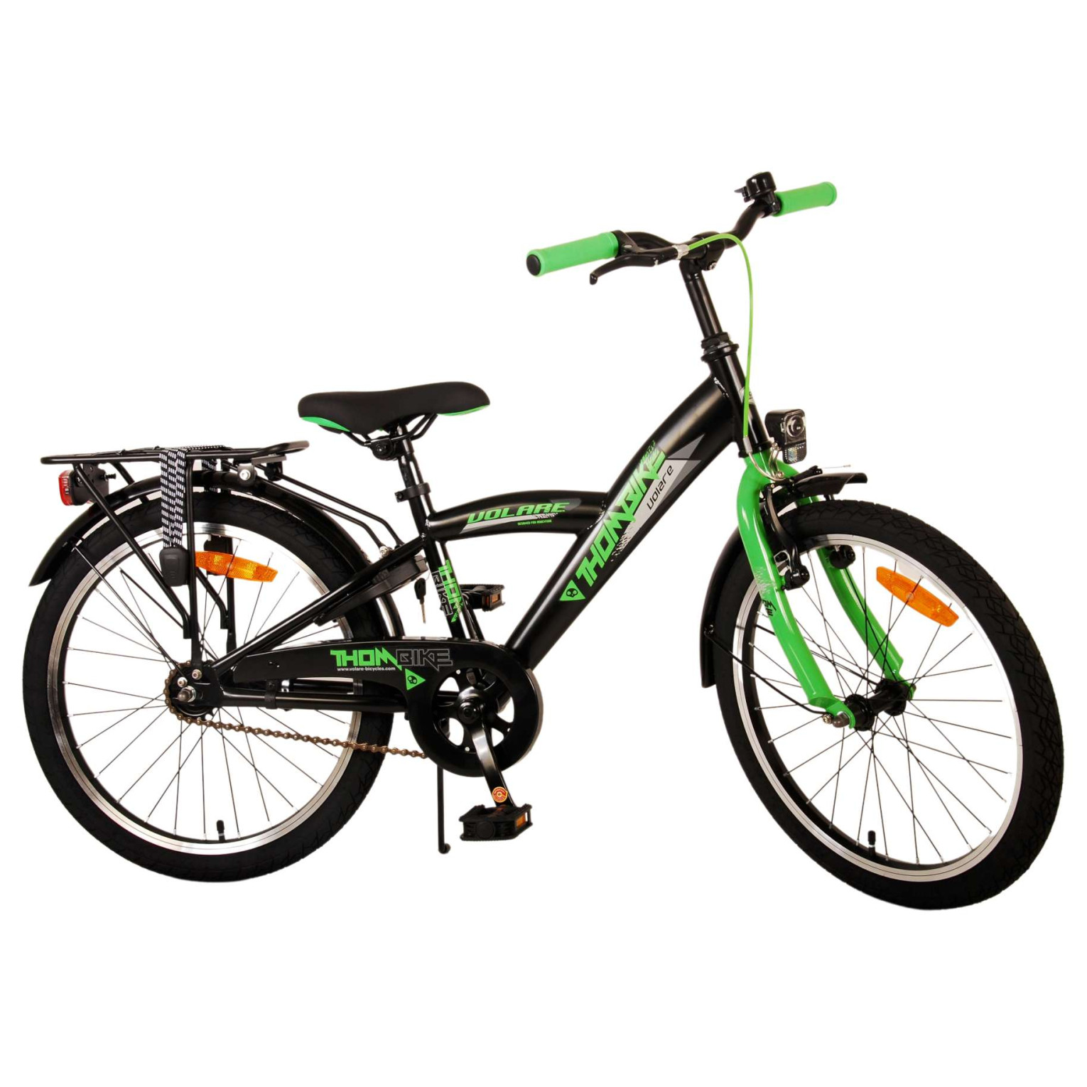 Volare Thombike Fiets - 20 inch - Zwart Groen