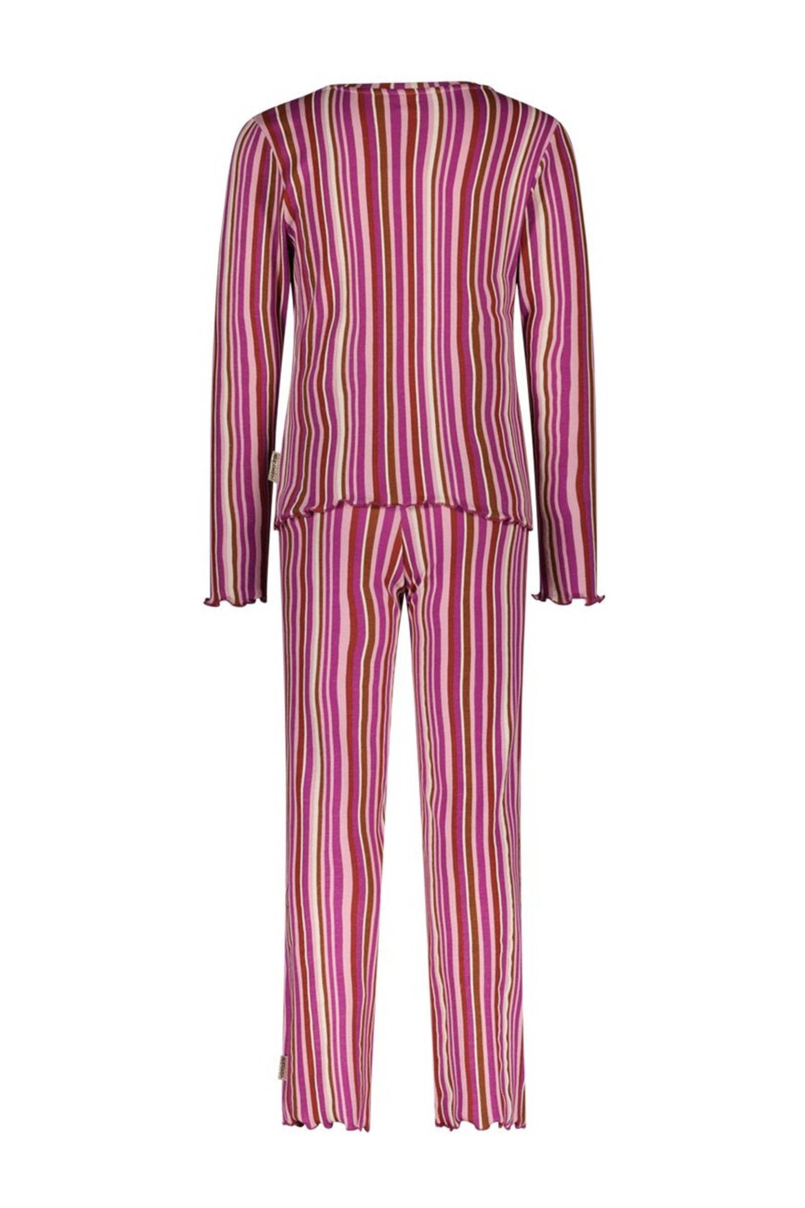 B.Nosy gestreepte pyjama Zahra paars/roze