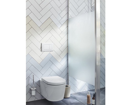 veporit. CLASSIC bedieningsplaat, glanzend wit / knop, glanzend wit