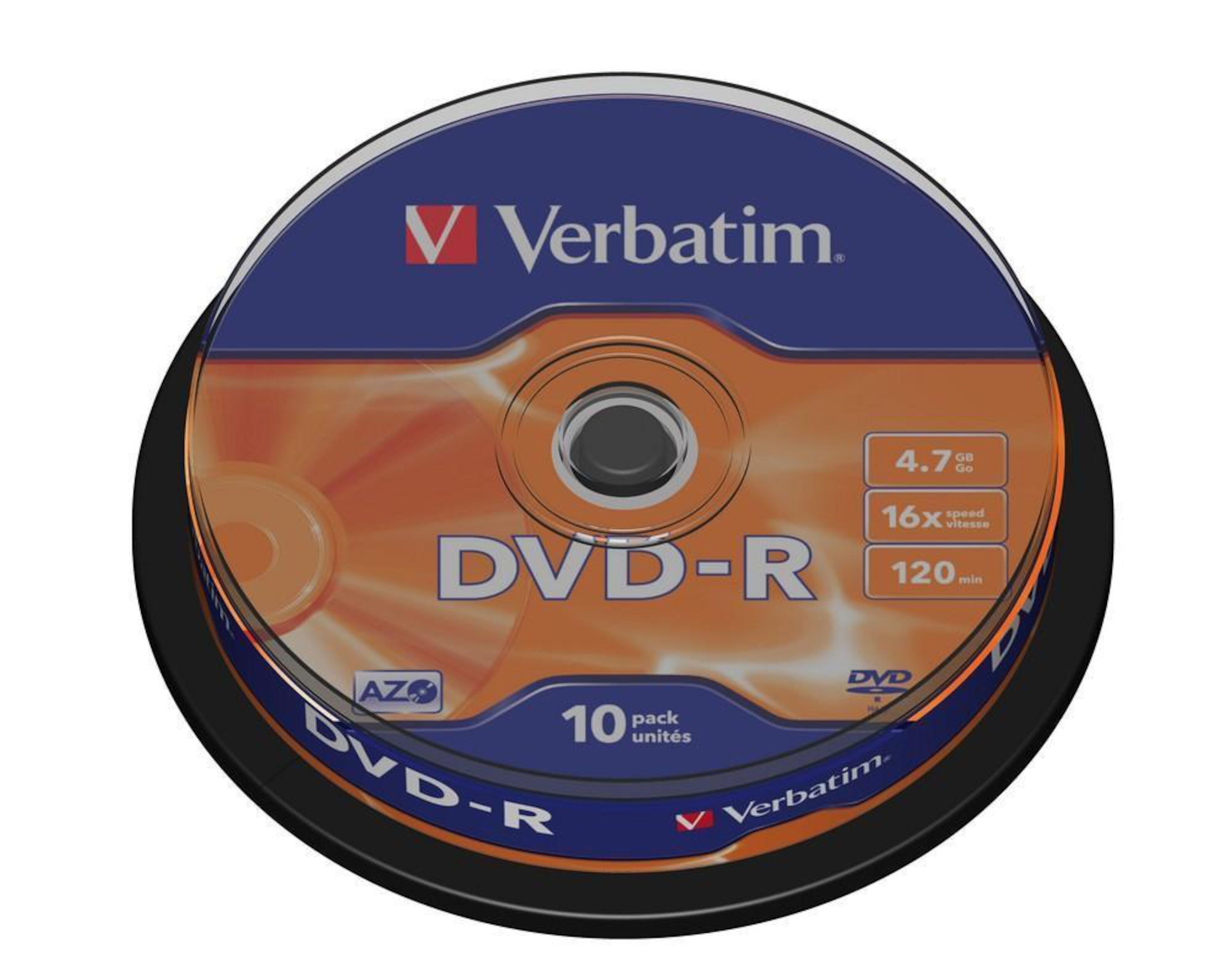 Verbatim DVD-R på spindel 10-pk. 10-pk.