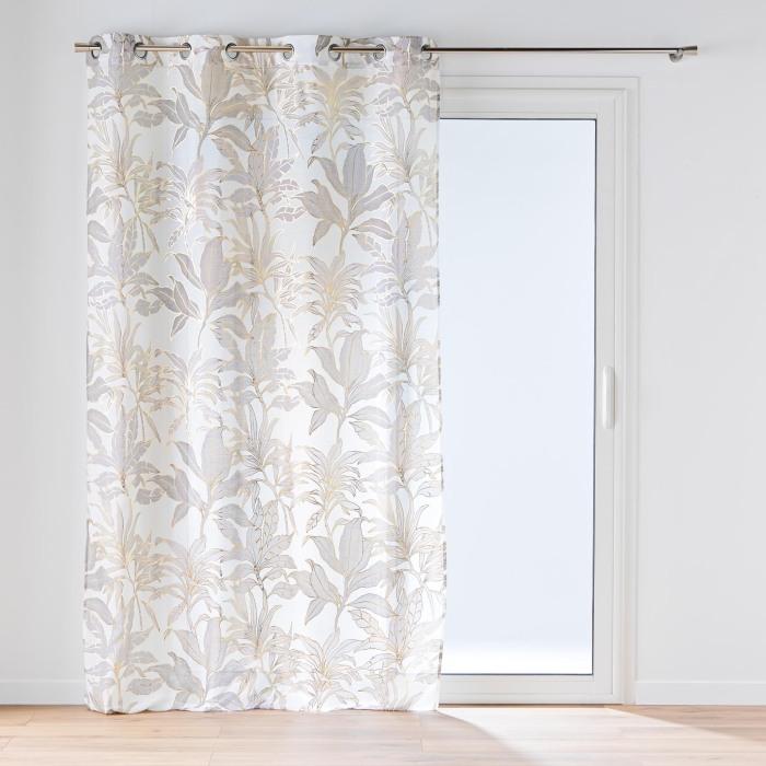 PANNEAU OEILLETS 135X240CM LUMINETTE VAYANA NATUREL