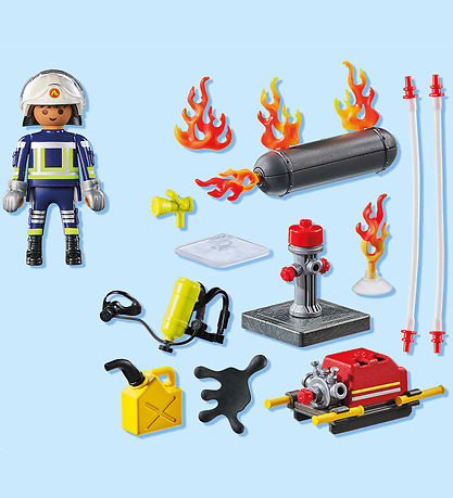 Playmobil Action Heroes - Feuerwehrmann m. Wasserpumpe - 71826 -