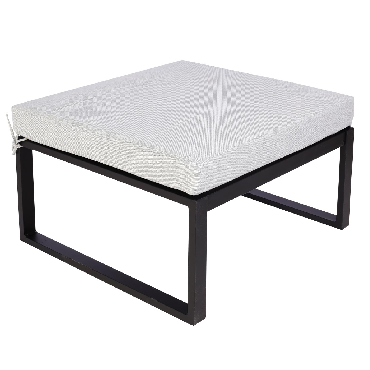 Garten-Garnitur MCW-L26b, Gartenlounge Sitzgruppe Lounge-Set Sofa, Aluminium Akazie Holz MVG-zertifiziert ~ hellgrau