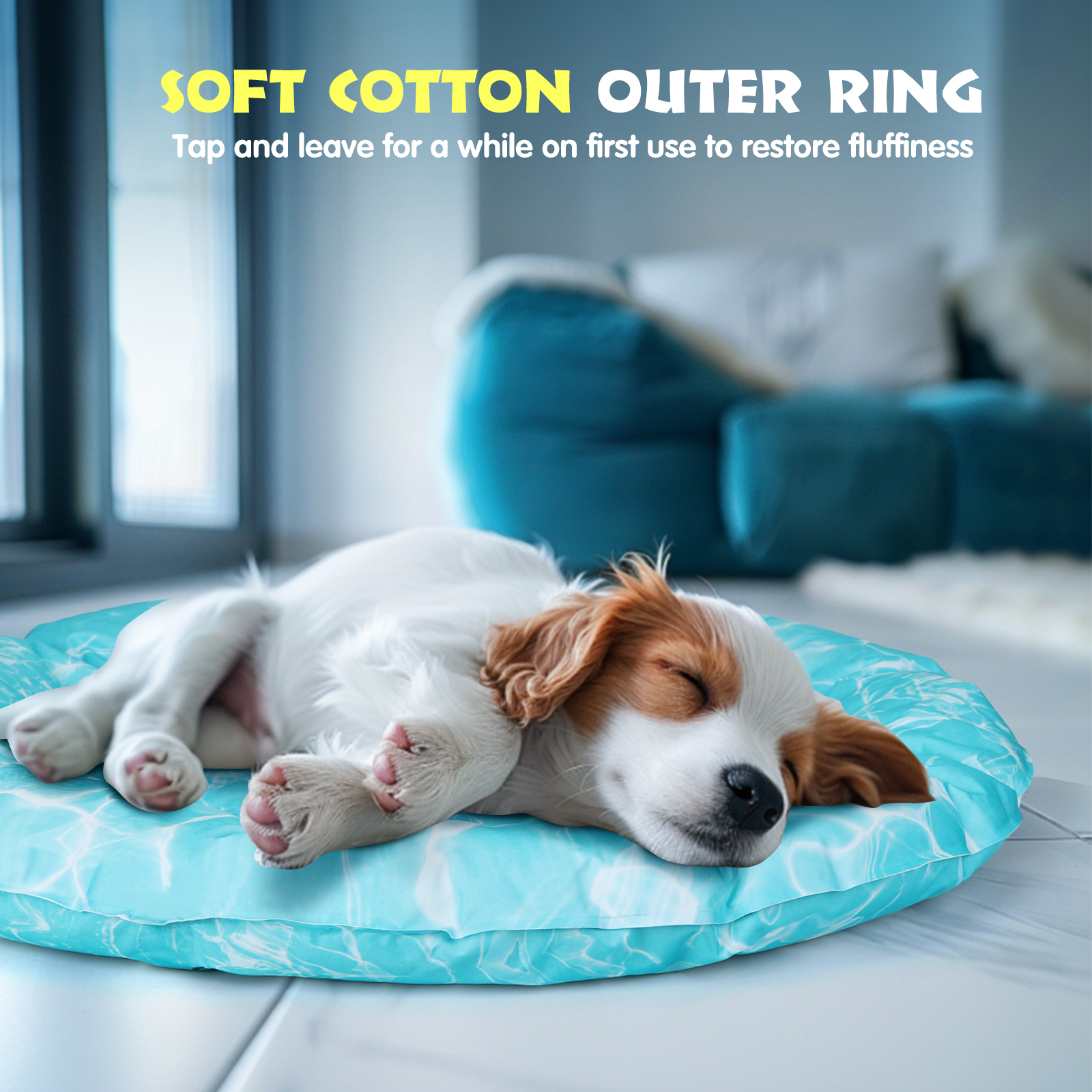 Tapete refrescante para cães Nobleza, cama refrescante para cães, cobertor refrescante para animais de estimação de pequeno e médio porte, gatos no verão, auto-refrescante, atóxico.