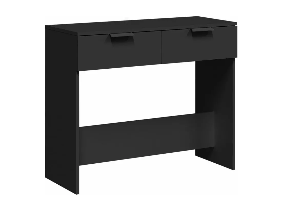 Table console noir 90x36x75 cm bois d'ingénierie