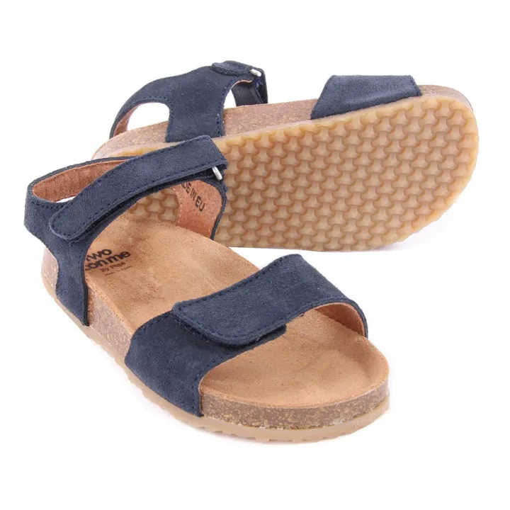 Pèpè Two Con Me - Sandales Scratchs | Bleu marine