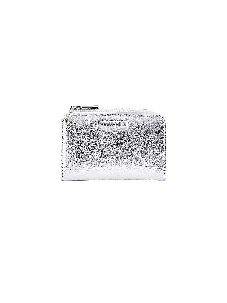 COCCINELLE Geldbörse METALLIC SOFT silber