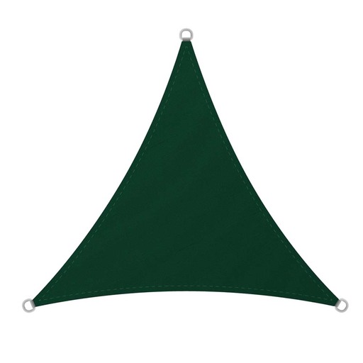 Vela de sombra impermeável e resistente aos raios UV, 3,6 x 3,6 x 3,6 m, verde.