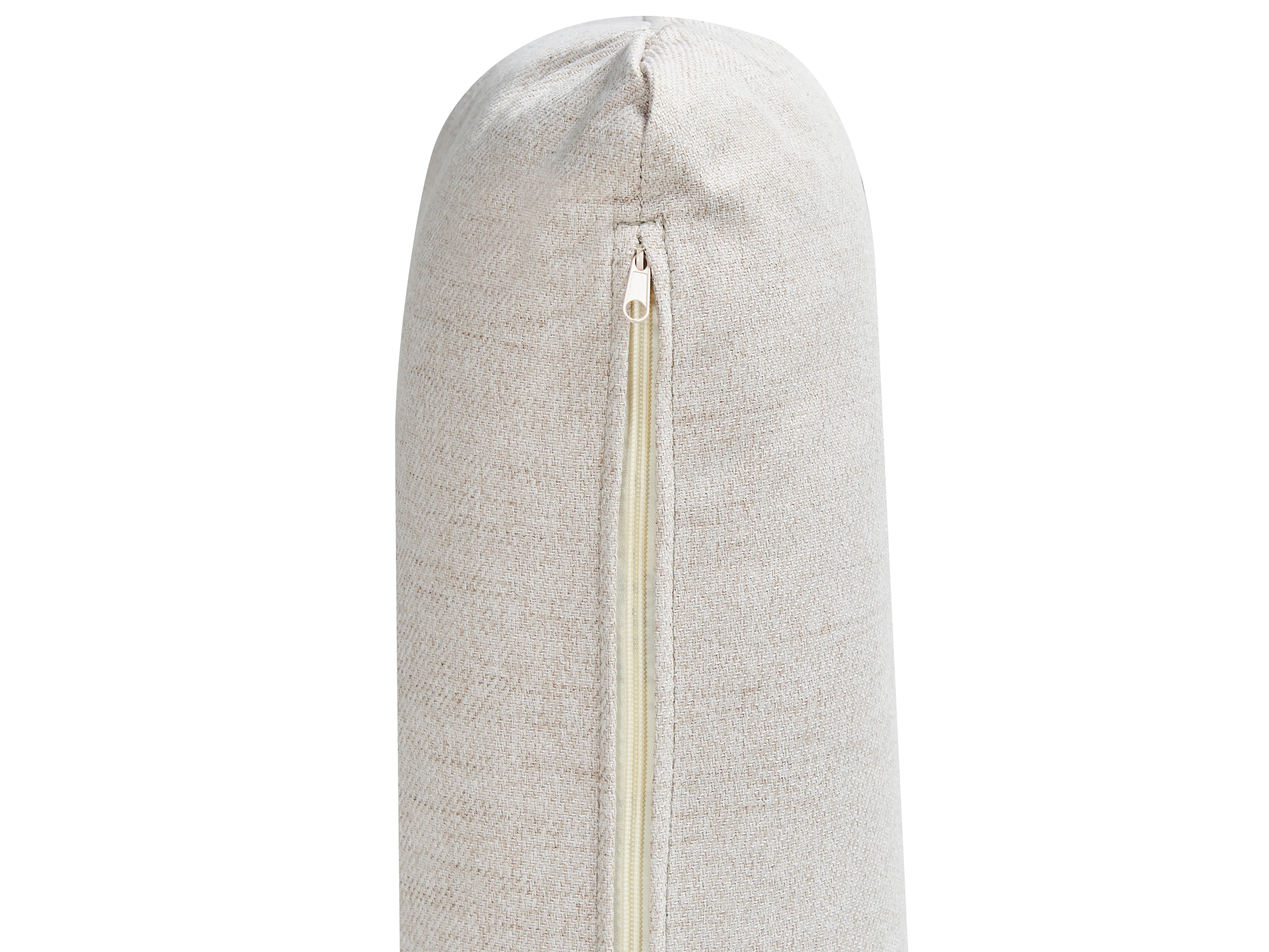 Bank 4-zits NENOLA Stof Lichtbeige