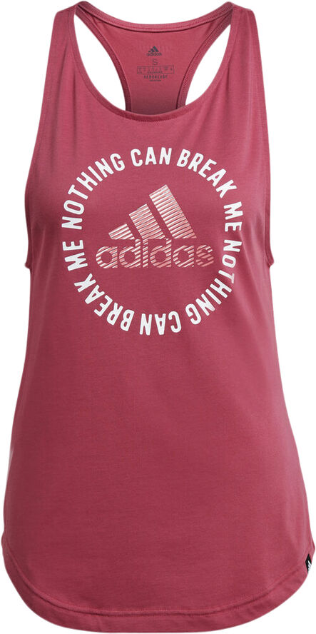 adidas AEROREADY Power Slogan Graphic tanktop Pink