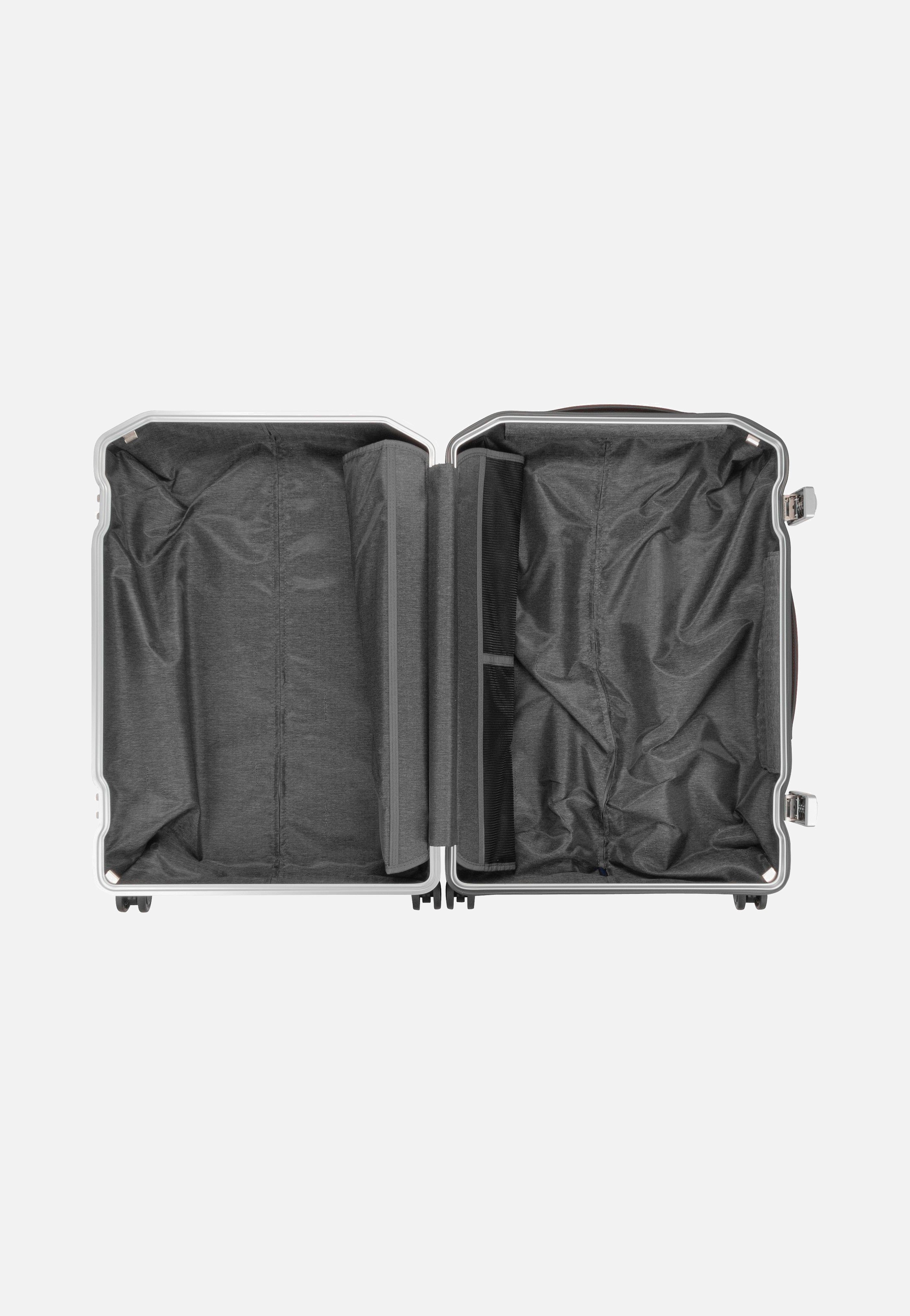 PQ-LM Medium Spinner 4427 Nero-Cuoio - Koffer
