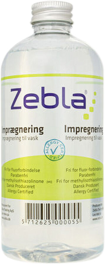 Zebla Imprægnering til vask, 500 ml Gennemsigtig