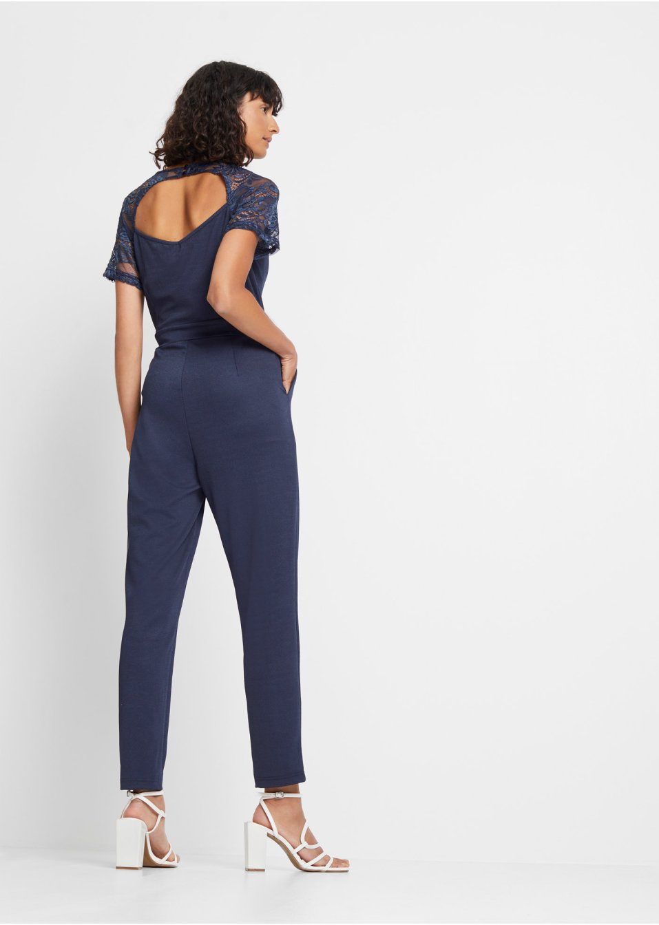 Combi pantalon à dentelle