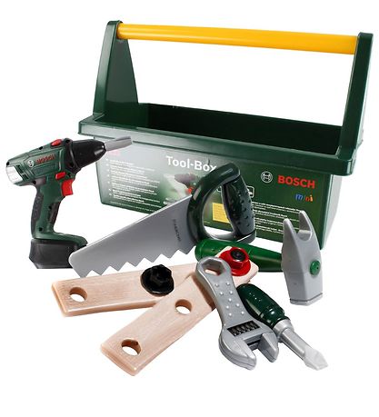Bosch Mini -Werkzeugkasten m. Zubehör - Spielzeug - Dunkelgrün