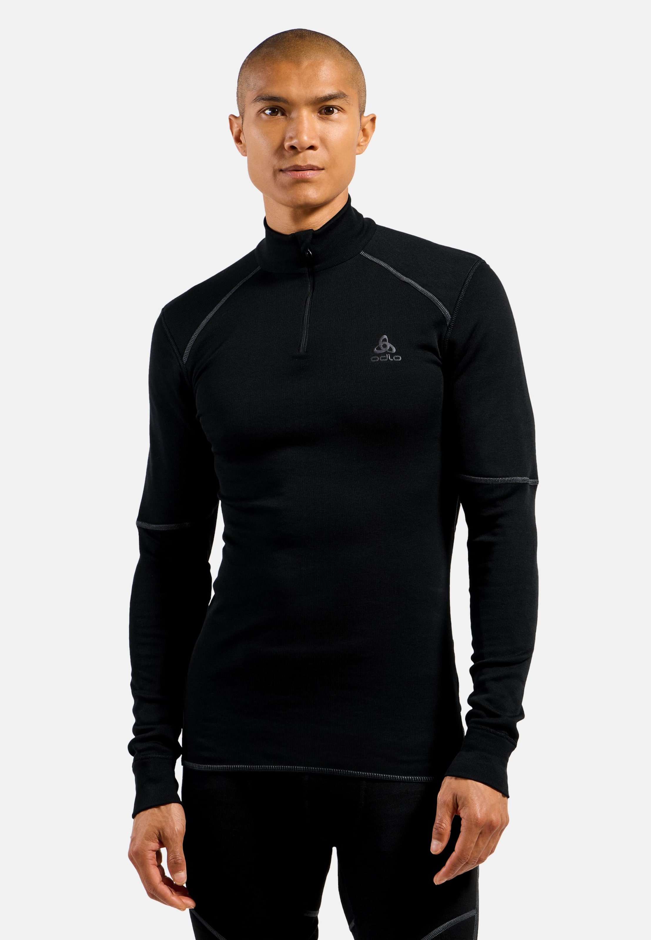 Active X-Warm Base Layer Half Zip in black