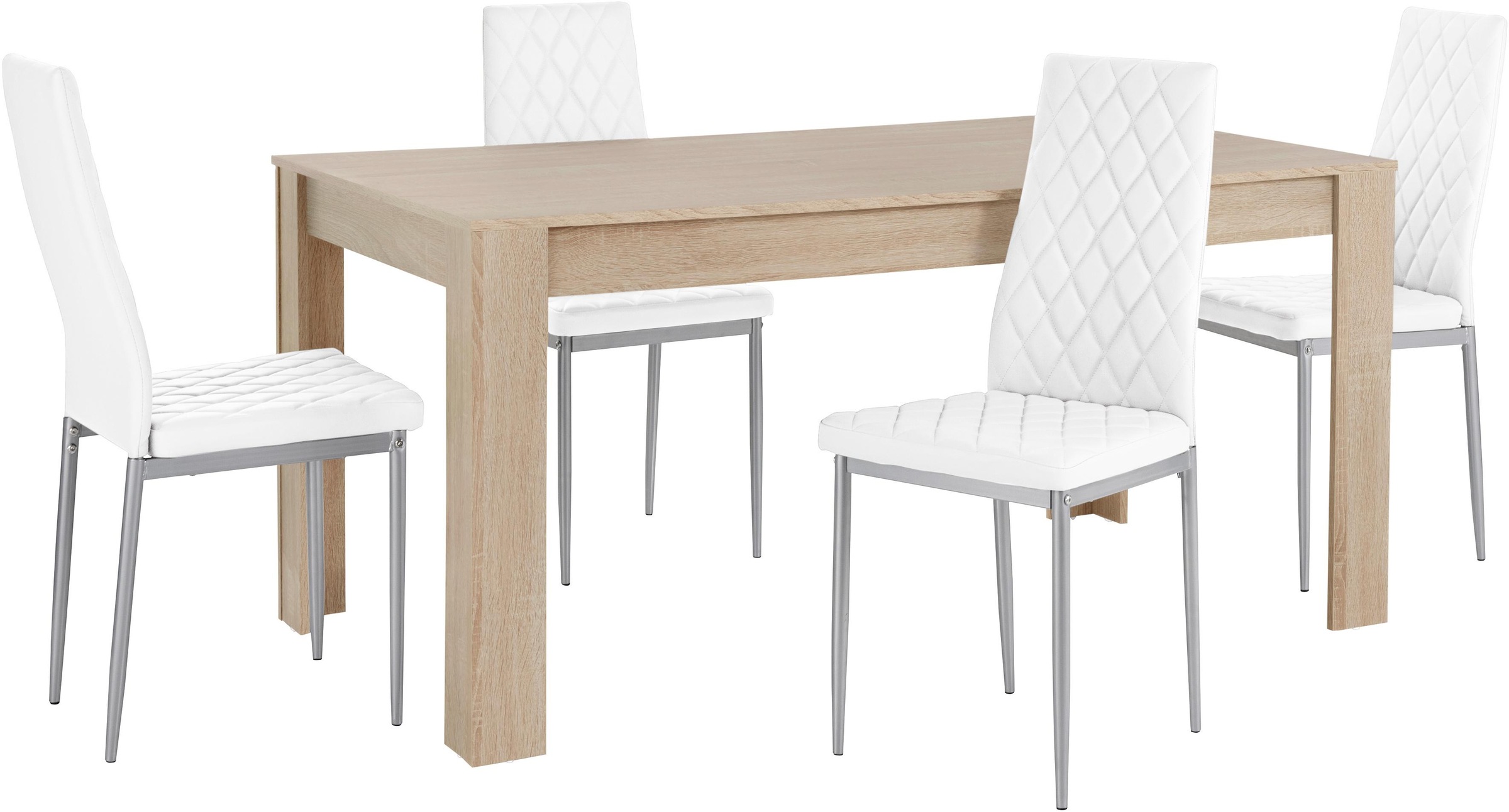 INOSIGN Essgruppe »Lynn160/Brooke« Set,  Tisch mit 4 Stühlen