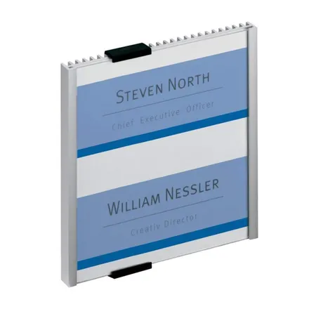 Durable 480223 Türschild Info Sign, 149 x 148,5 mm, metallic silber