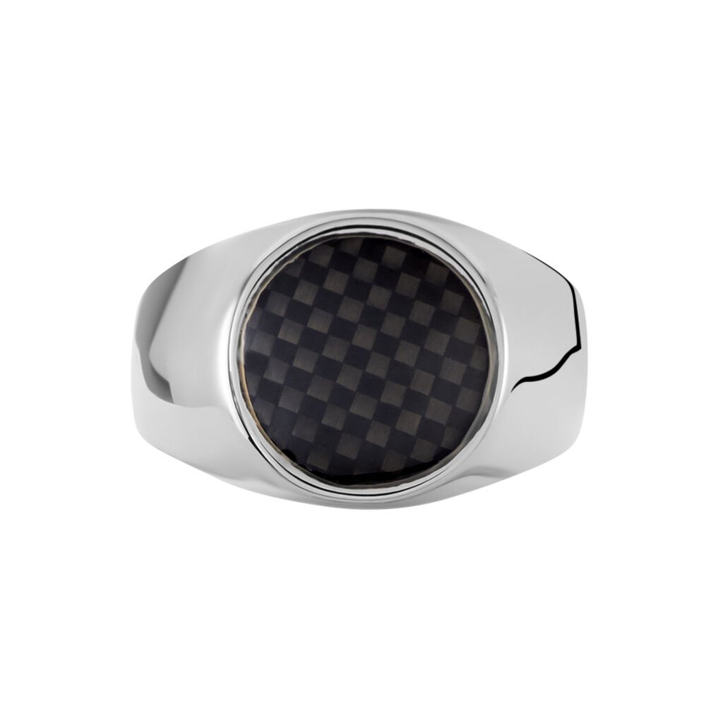 Bague Jourdan Homme Arecibo Acier Blanc Carbone