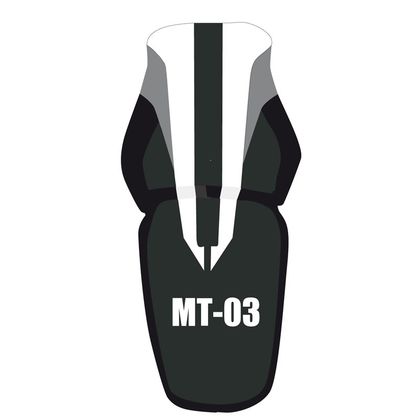 Housse de selle Bagster Noir/Blanc/Anthracite/Lettres Rouges