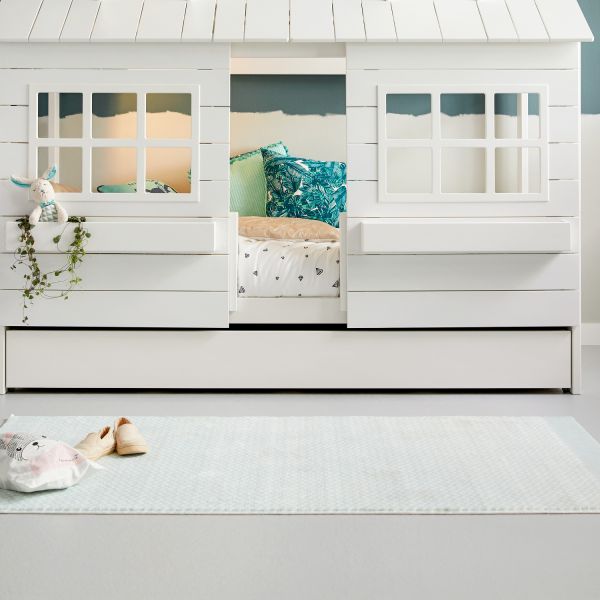 LIFETIME Kidsrooms Zigzag Vloerkleed Groen Vergrijsd