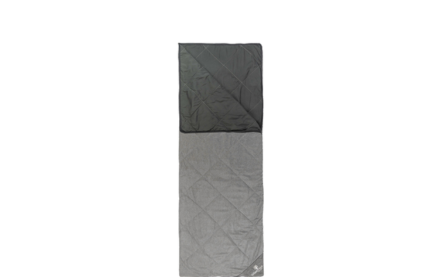Grüezi Bag WellhealthBlanket Wool Melange Schlafsack grau