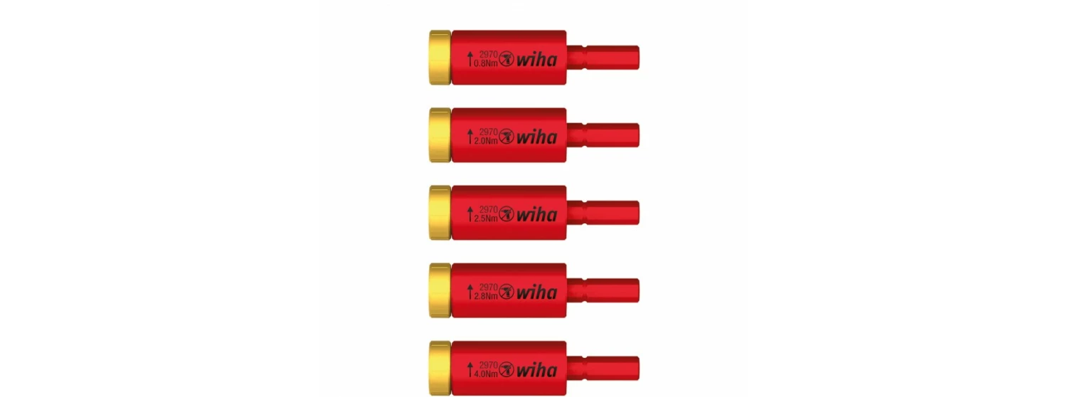 Wiha 29701 S5 Moment easyTorque adapterset electric voor slimBits en slimVario houder