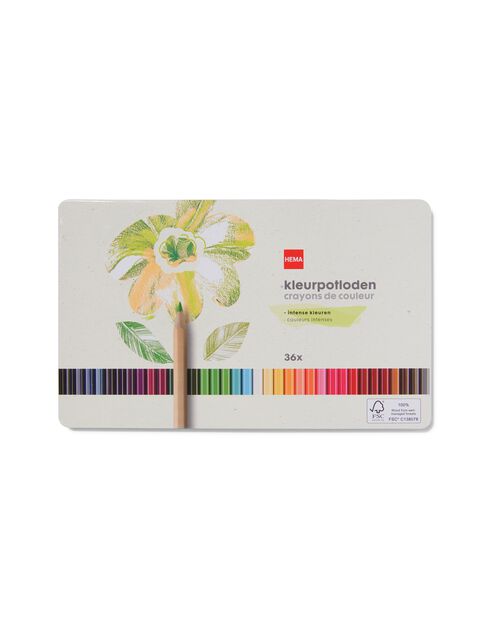 36 crayons de couleur aux couleurs intenses