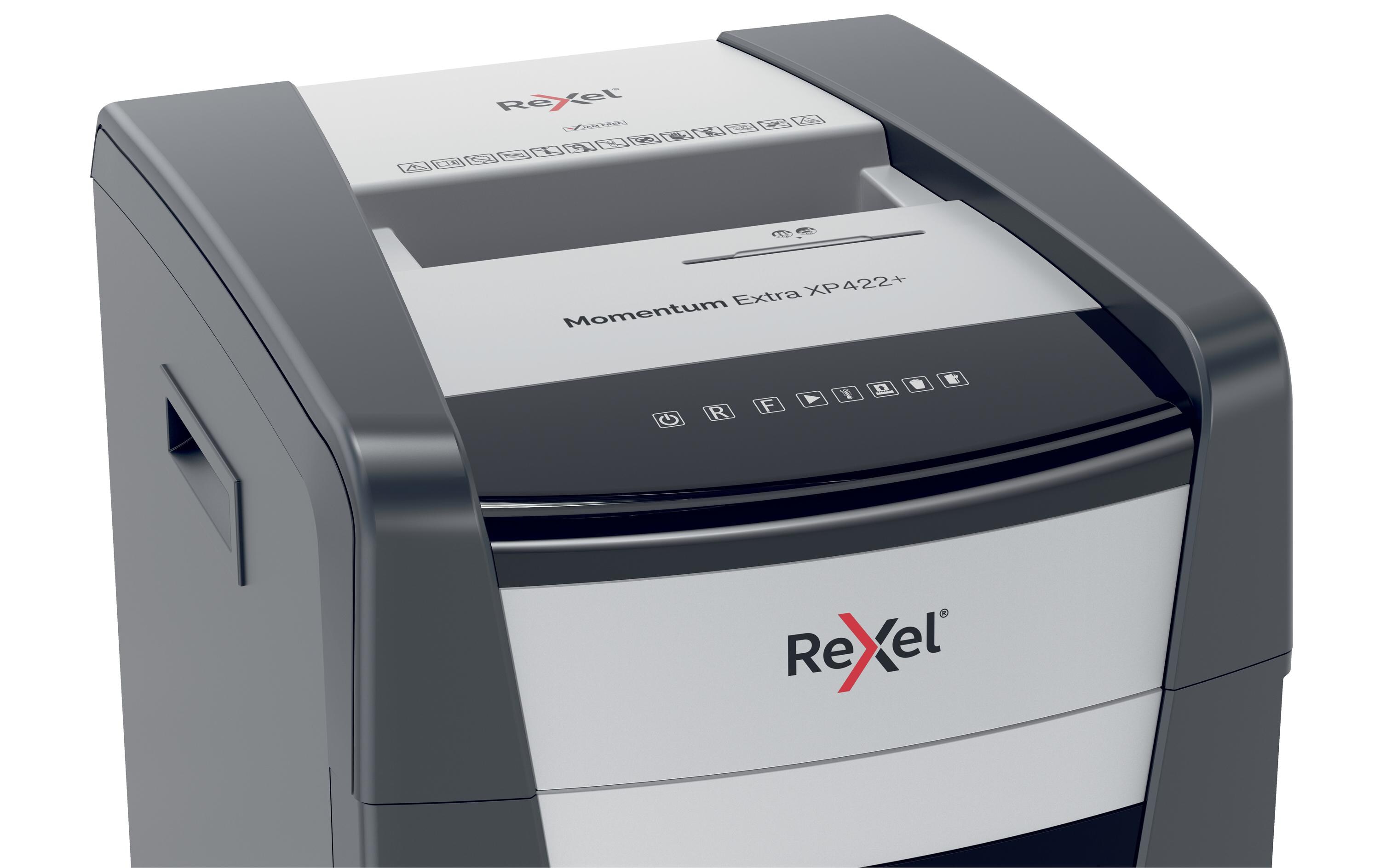 Aktenvernichter Momentum Extra XP422+ P-4, 22 Seiten<br>Manueller Aktenvernichter für die sichere und schnelle Vernichtung vertraulicher Unterlagen