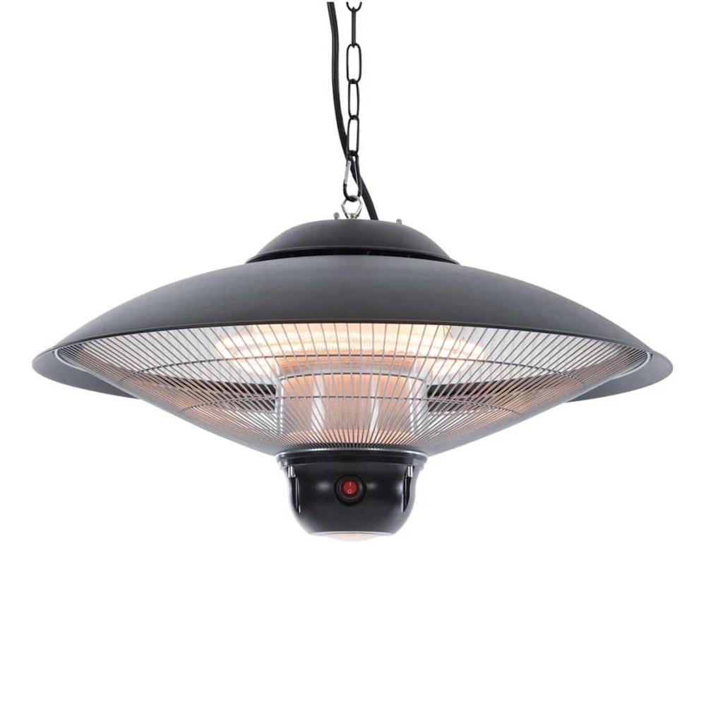 Chauffage avec télécommande sirius 2100 w halogène noir ce09b