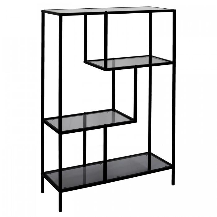 ETAGERE EDISON VERRE FUME 80X30X113CM