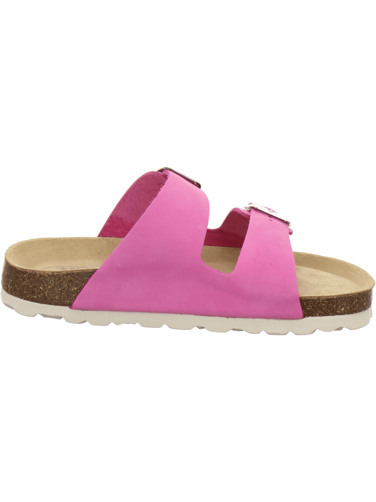 Mädchen Pantolette Zweischnaller fuchsia