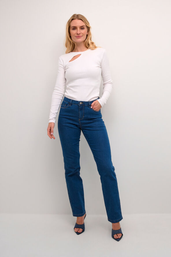 Kaffe KAvicky Straight Jeans Medium blue washed denim