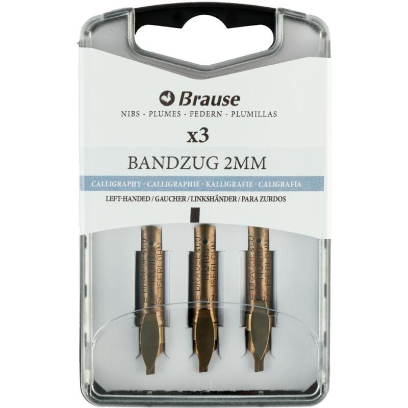 BOITE 3 PLUMES BANDZUG POUR GAUCHERS
