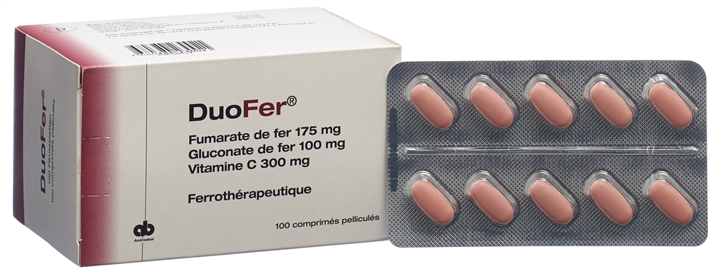 DUOFER Filmtabl Erw Blist 100 Stk<br>100 Stück, Blister, Filmtablette