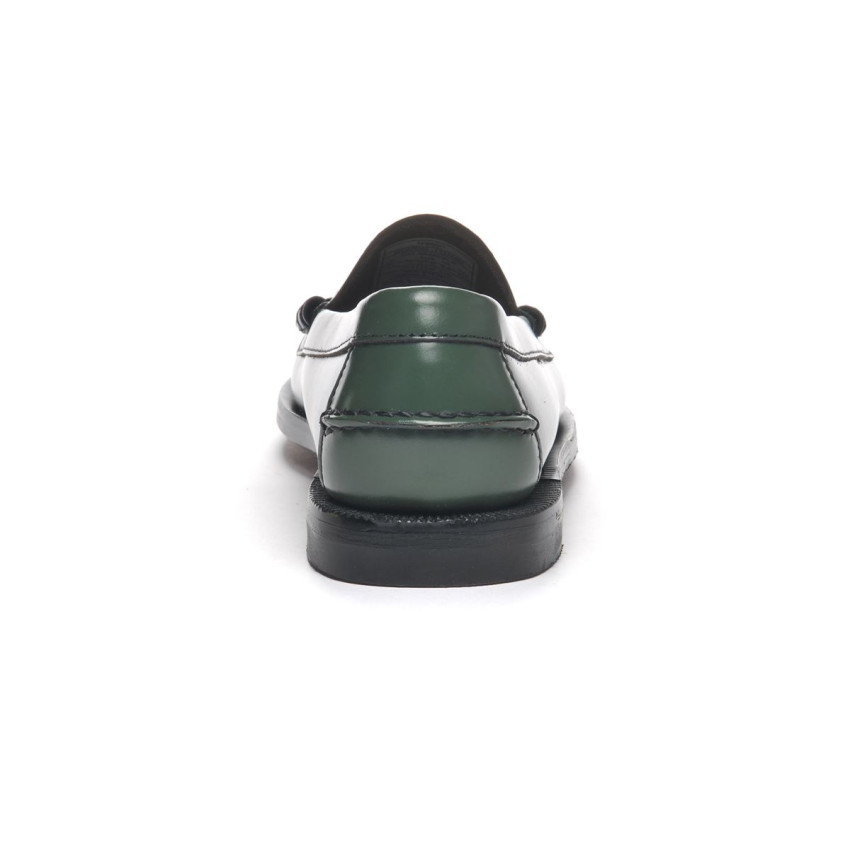 CLASSIC DAN PIGMENT GREEN MOCASSIN-Mocassin pour femme en cuir brossé