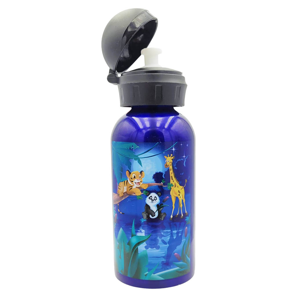 Aluflasche mit Schraubdeckel und Trinkstutzen 400ml