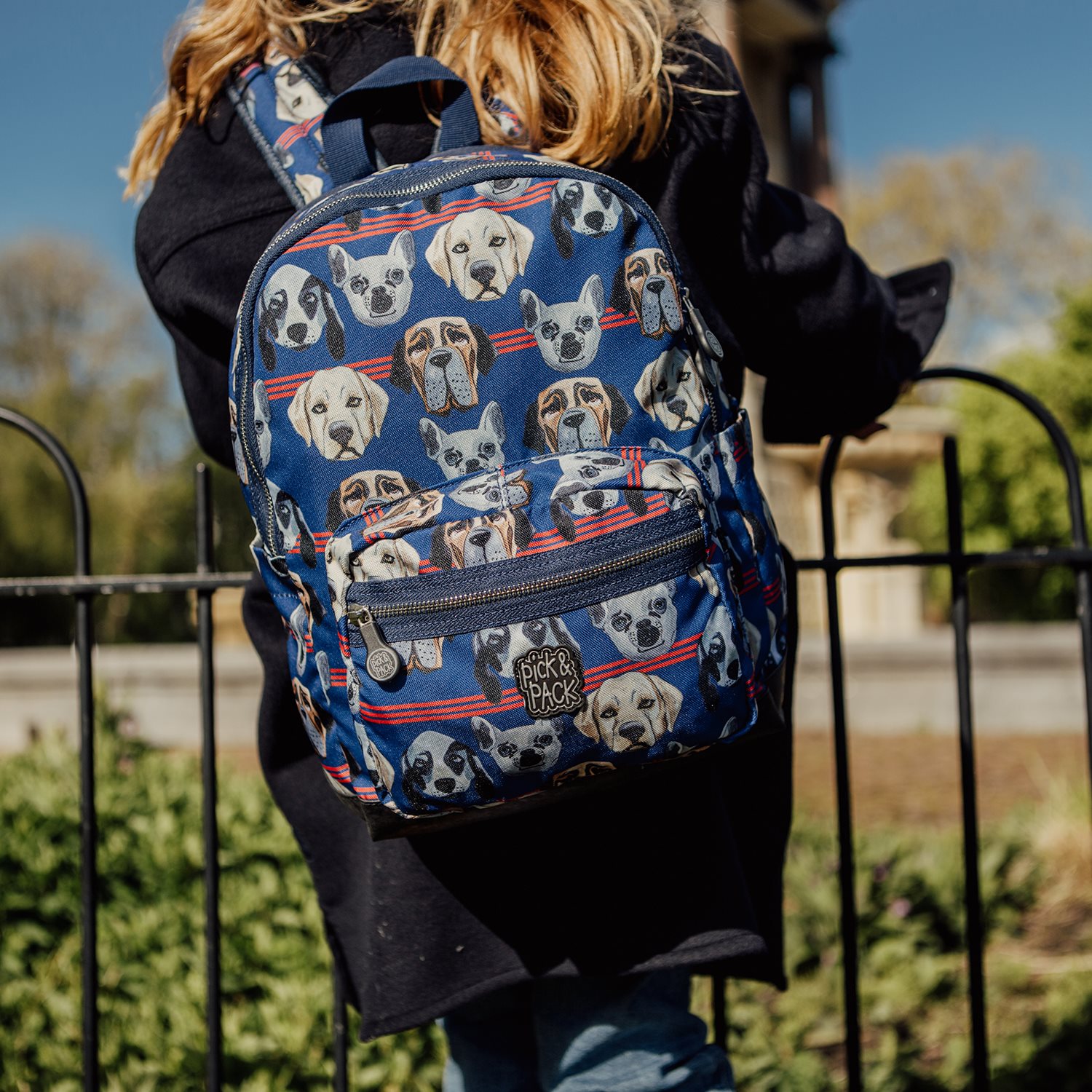 Pick & Pack Doggie Mood Backpack M denim blue
